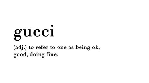 define gucci coochie|what is gucci slang.